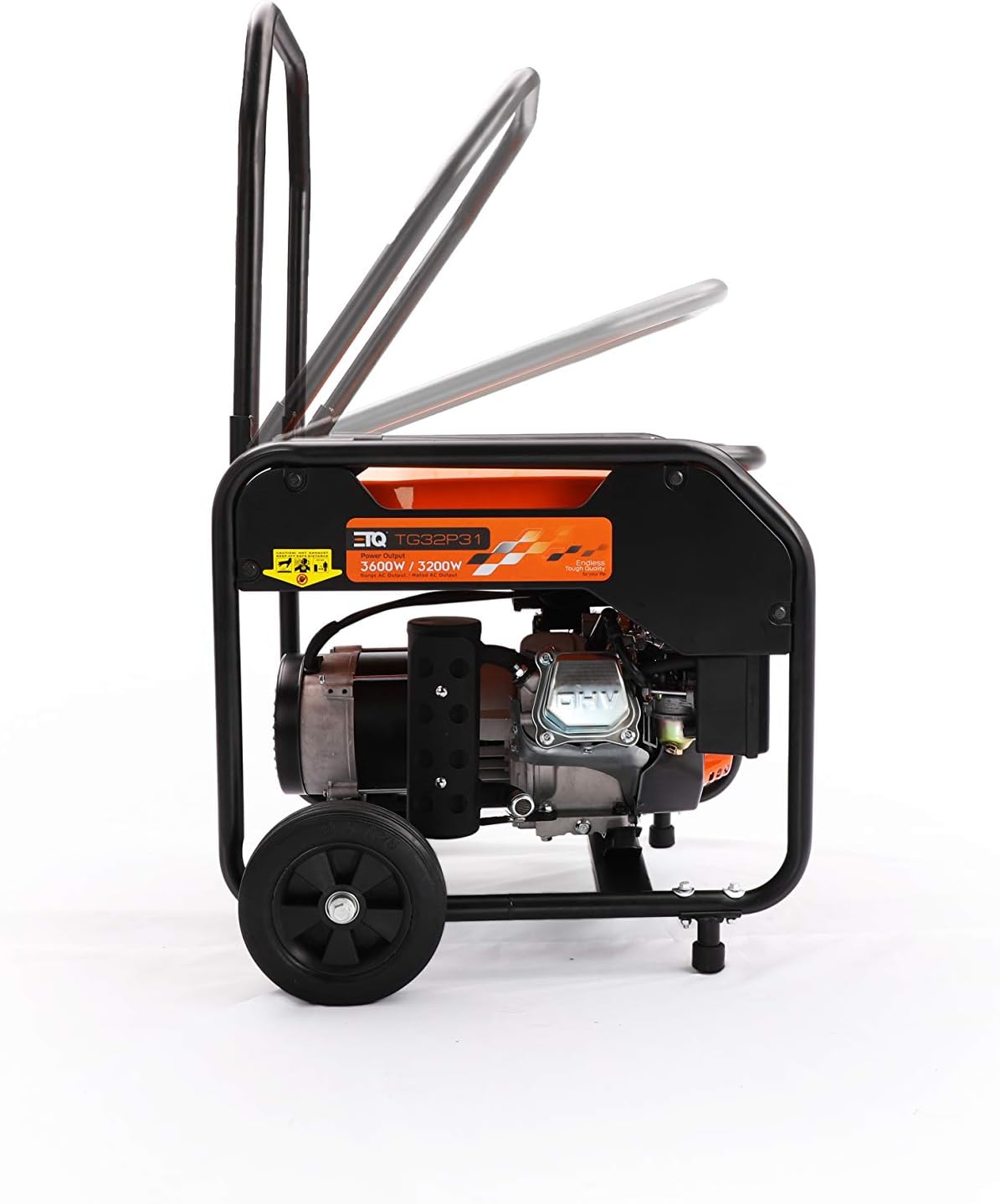 ETQ Tough Quality 2000/3600Watt Portable Generator - Extremely Quiet - CARB Compliant (3600W gas-powered)