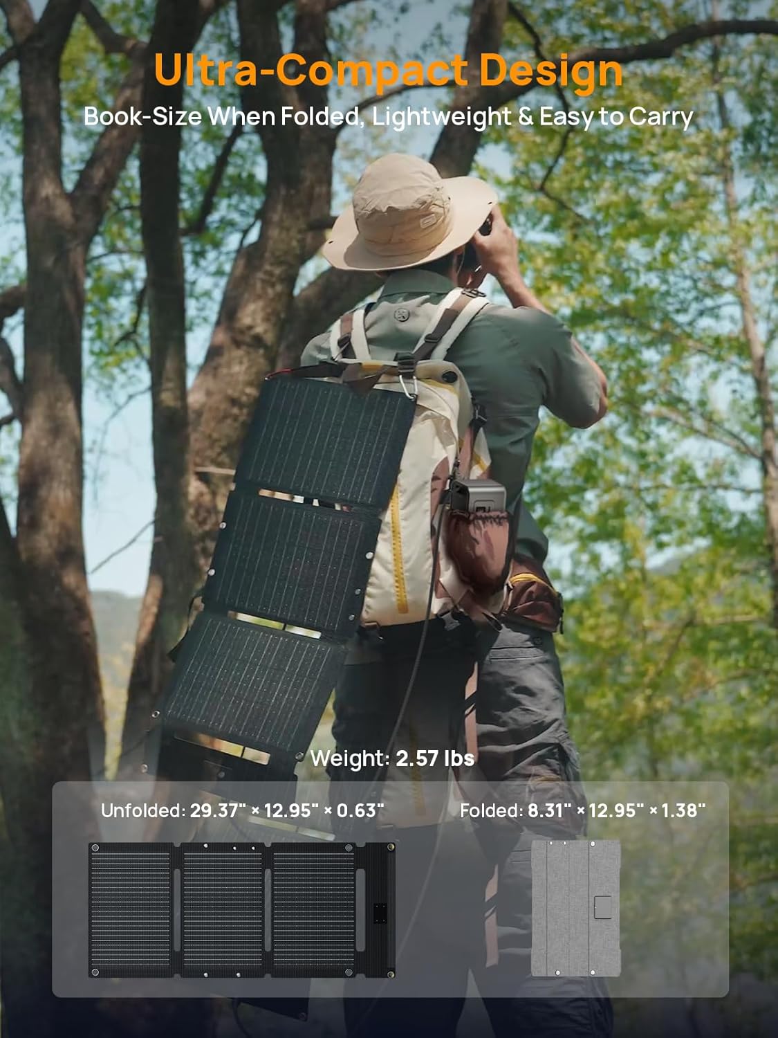 AFERIY Portable Power Station and Solar Charger Bundle: 145W with 99.2Wh LiFePO4 Battery, 100W PD Cable, with 1pcs 30W Solar Panel for Camping, Travel, Outdoor Activities