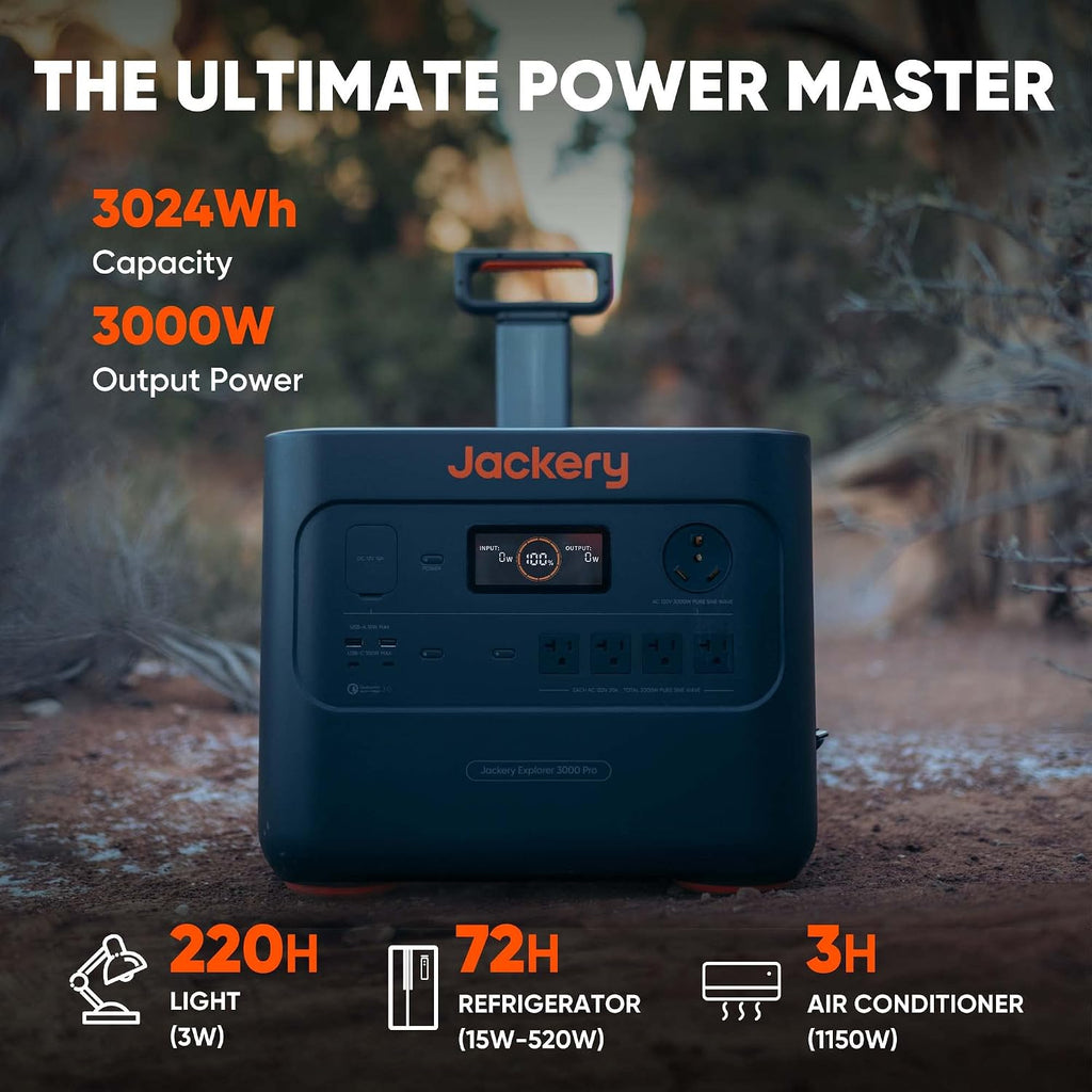 Jackery Solar Generator 3000 Pro (Renewed)