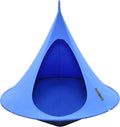 Double Cacoon Hanging Chair for Two – Cozy Indoor/Outdoor Hammock with Polyester Canvas, 440 lb Capacity, Includes 18ft Rope & Carabiner (Sky Blue)