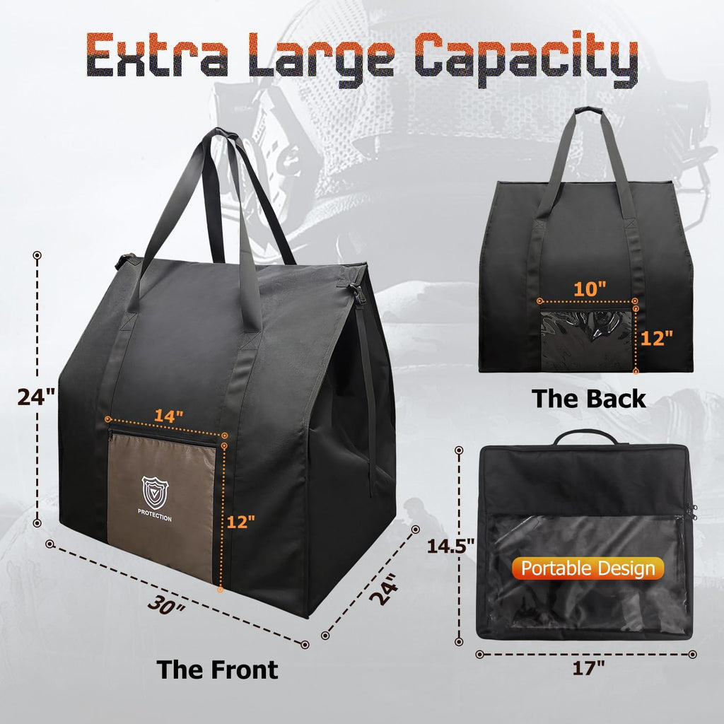 Faraday Bags 30'x24'x24'(283 Liters Capacity ) for Large Generators & Electronics,Military-Grade XXL EMF & RF Signal Shielding Cover for Computers Towers,Anti-Hacking,Privacy Protection (Waterproof )