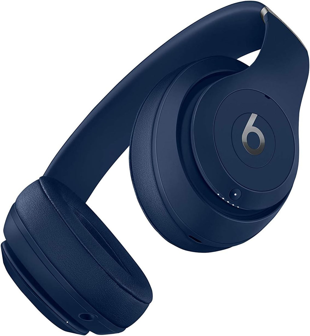 Beats Studio3 Wireless Noise Cancelling Over-Ear Headphones - Apple W1 Headphone Chip, Class 1 Bluetooth, Active Noise Cancelling, 22 Hours of Listening Time - Blue (Previous Model)