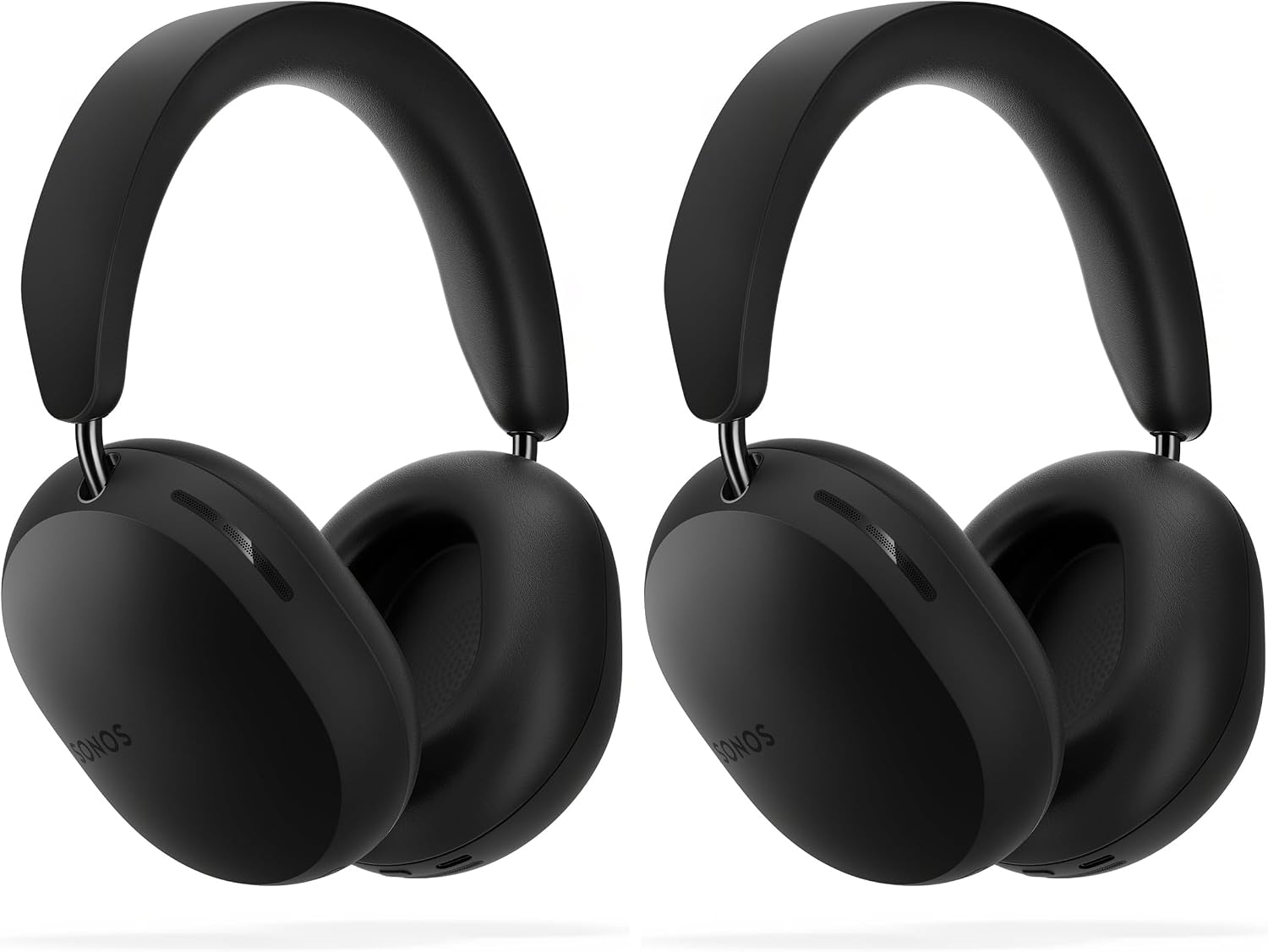 Sonos Ace | Noise Cancelling Wireless Over-Ear Headphones with Bluetooth, 30-Hour Battery Life, Spatial Audio, Dolby Atmos, Dynamic Head Tracking - Black (Pack of 2)