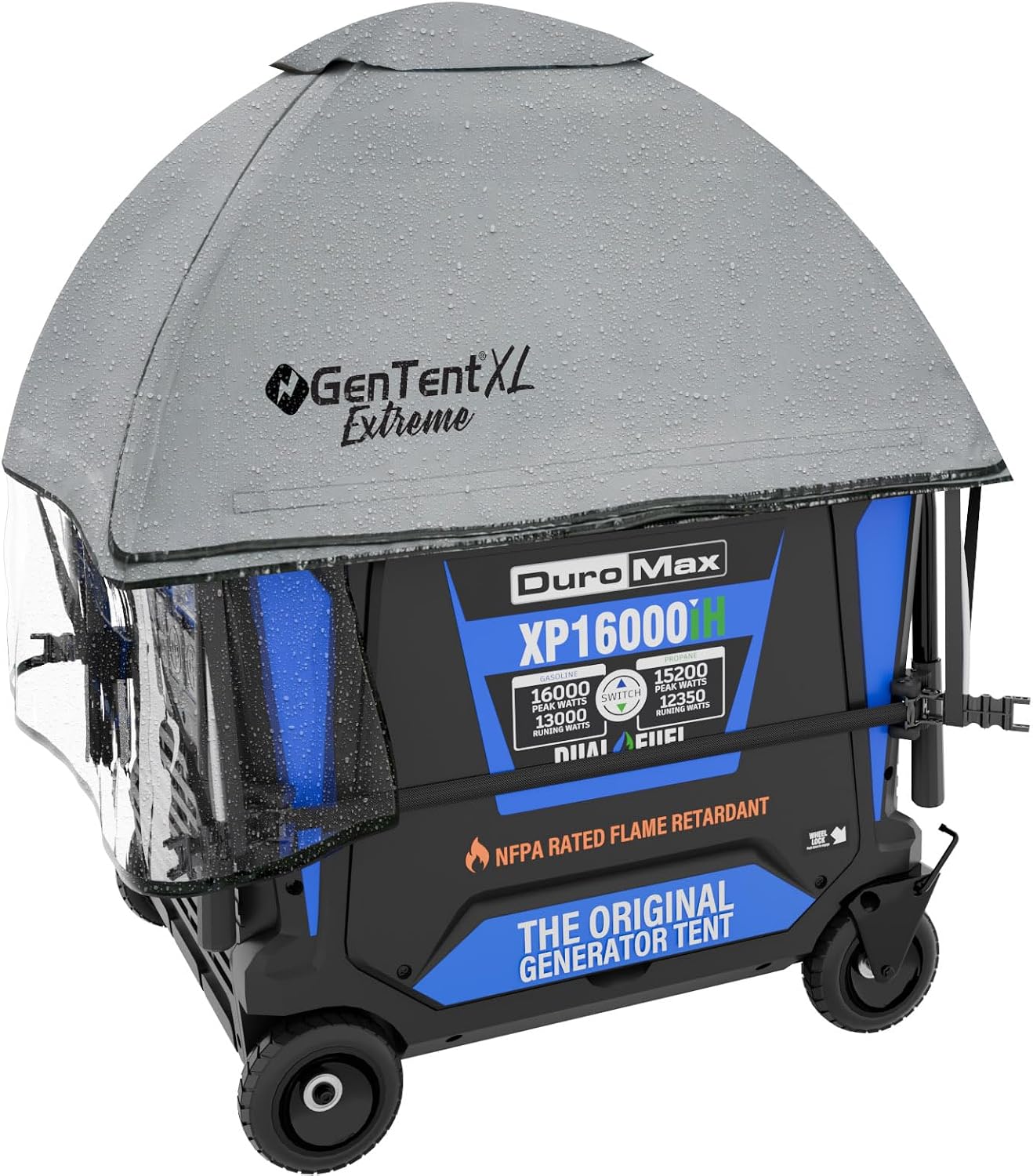 GenTent XL Inverter Running Cover – Generator Tent for Larger Encased Inverters (Gray, XL - Extreme)