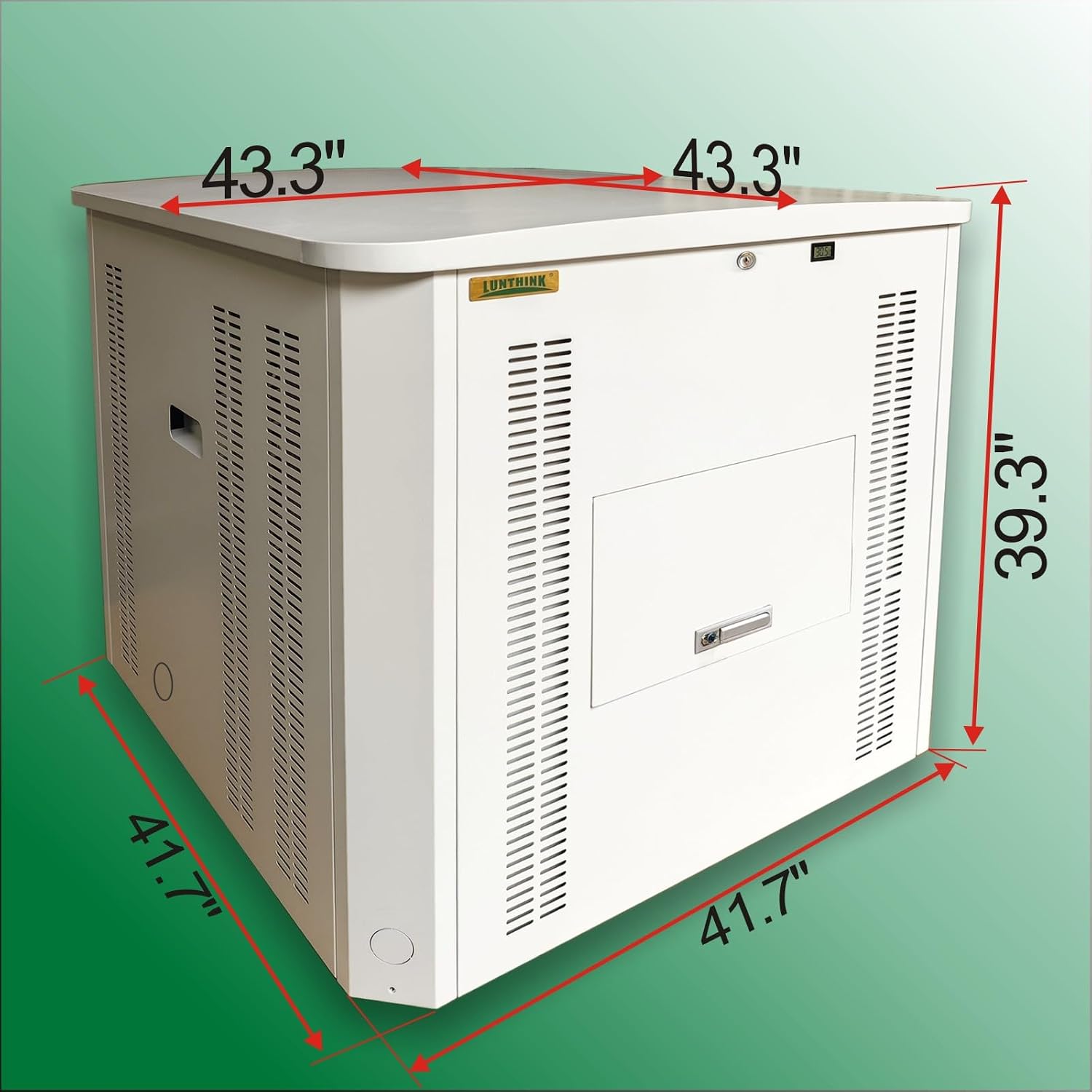Generator Box, Generator Quiet Box Interior Space: 39.4' x 35' x 35.5'，with Ventilation, Heat Dissipation and Impact Resistance