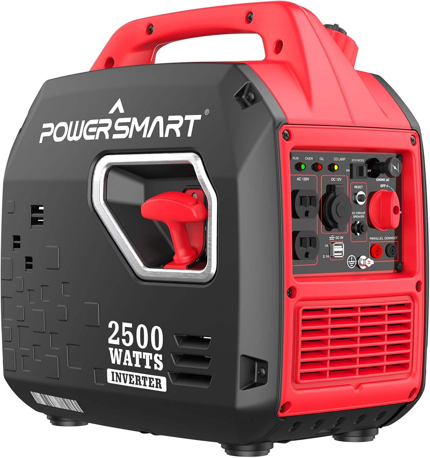 PowerSmart 2500-Watt Portable Gas Inverter Generator, Super Quiet, High Fuel-Efficient Generator, Lightweight, EPA Compliant 2025