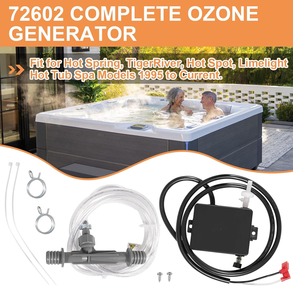 72602 Complete Ozone Generator Replace for Freshwater III Hot Tub Spa Ozonator System Fit for Hot Spring Spas & Hot Tub Models 1995 to Current