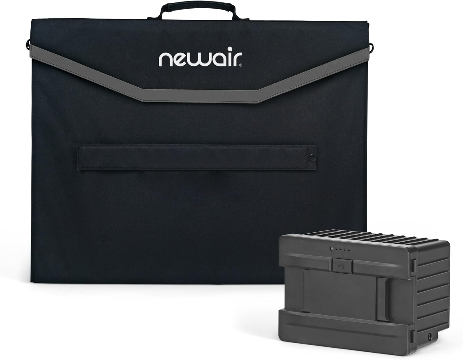 NewAir Solar Generator Kit with 100W Solar Panel and 173W Removeable/Rechargeable Lithium Battery