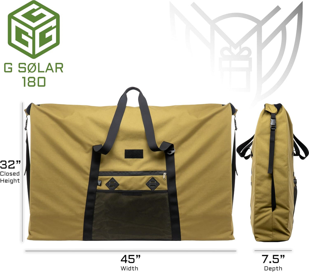 Xtreme Sight Line ~ G CUBƎ 450 + G SØLAR 180 Faraday Bag for Large Generators and Solar Panels ~ Protects Against EMP/CME/EMF/RF ~ Diamond Form Farday Lined Interior ~ Backwoods Camo