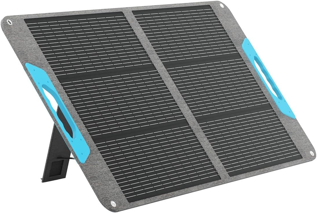 RENOGY REGO 100W Portable Solar Panel, Renogy Solar Panels IP65 Waterproof, 100 Watt Foldable Solar Panel for Camping, Hiking, Fishing, Outdoor, RV, Van, Boat, Off Grid Applications