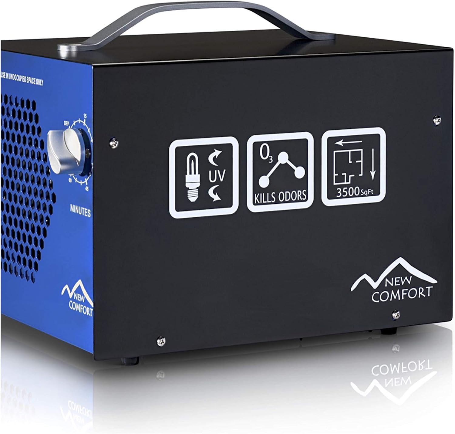 Blue Commercial Air Purifier Ozone Generator with UV