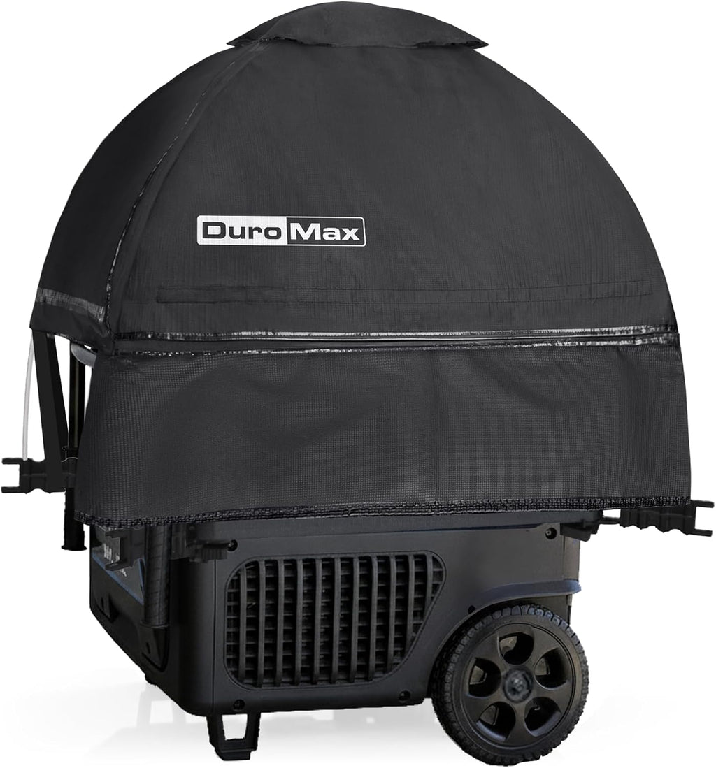 DuroMax DMX-GTV Inverter Generator Running Cover – Weatherproof Vinyl Canopy for Inverter Generators, Fire- & Wind-Resistant, Universal Fit Protection