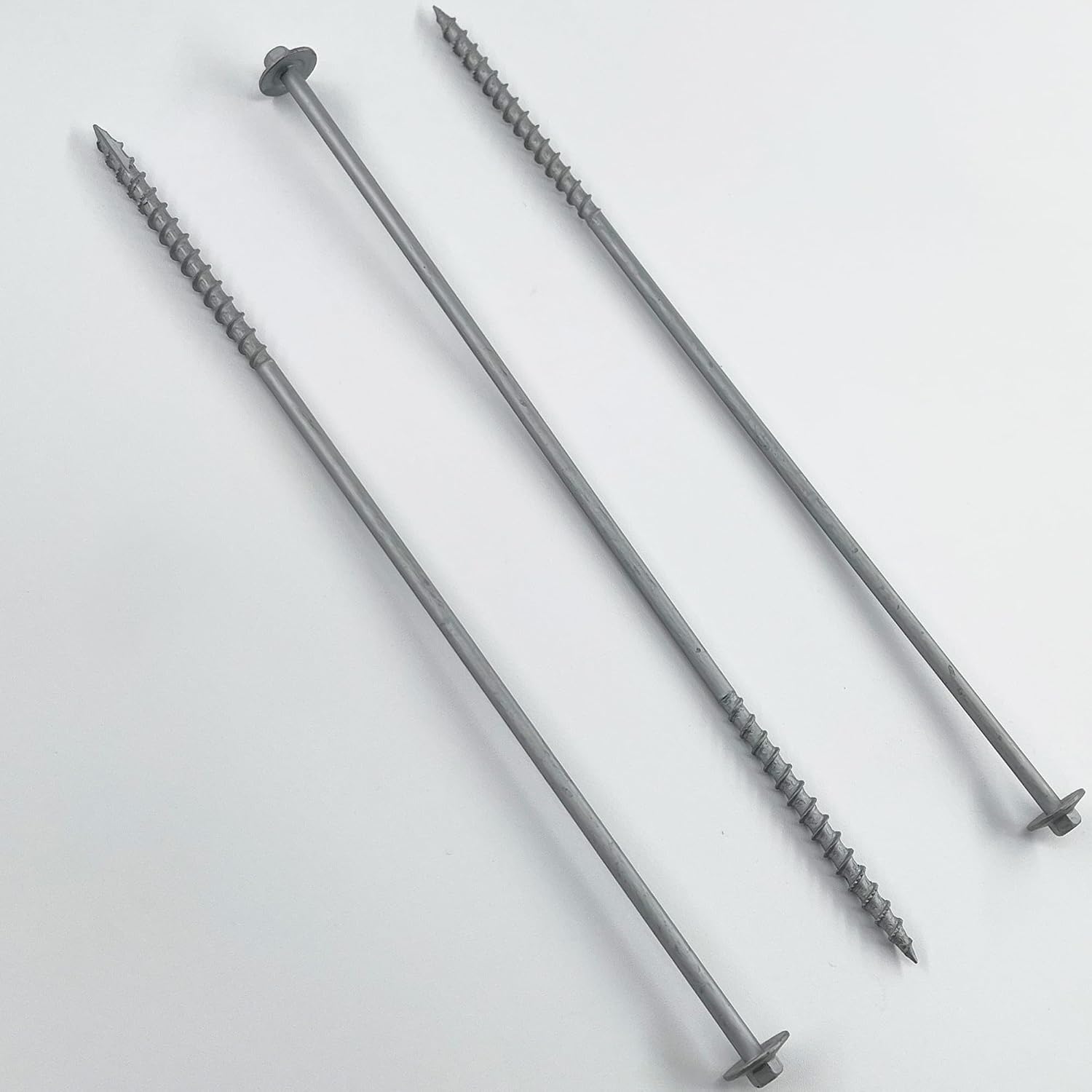 BRAUNY BOY - #12 x 10'- Extra Long Structural Lag Heavy Duty Construction Wood Screw – Galvanized Corrosion Resistant Coating Exterior Timber, Landscape - Easy Flange HEX Head Drive - Qty (250)