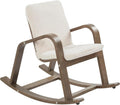 ECR4Kids Bentwood Reading Rocking Chair with Armrests and Cushion, Montessori Furniture, Grey Wash