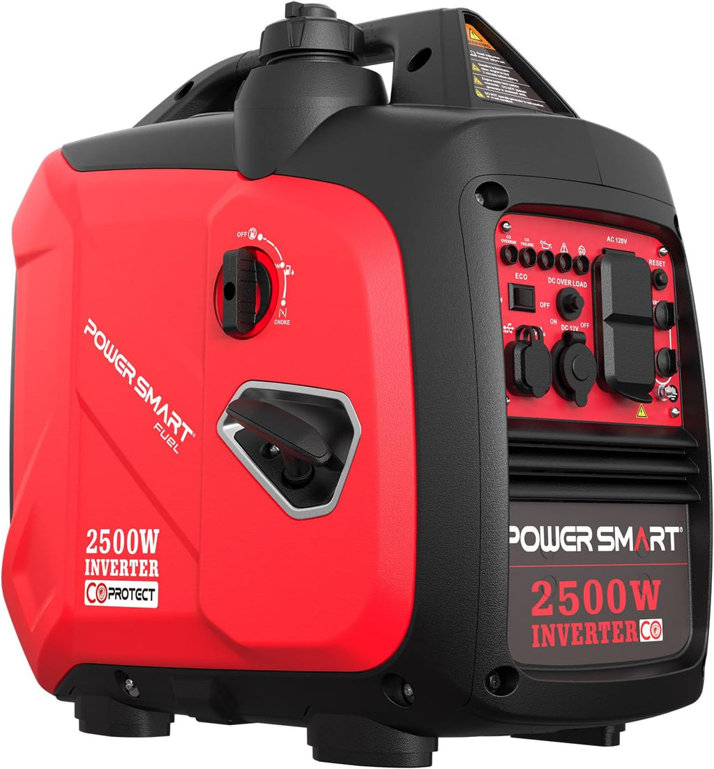 PowerSmart 2500-Watt Portable Inverter Generator, Quiet for Camping