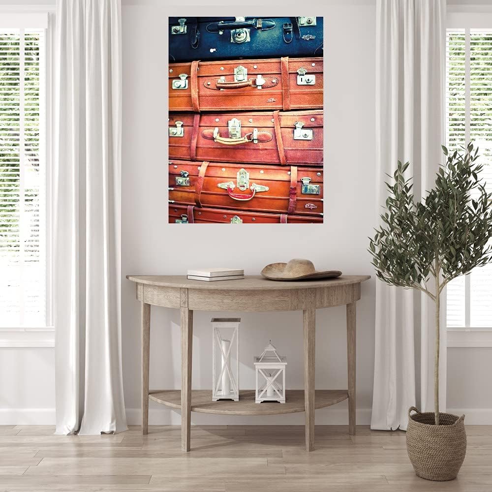 Fine Art Canvas Eastern Travels I Canvas Wall Decor by Artist Susan Bryant for Living Room, Bedroom, Bathroom, Kitchen, Office, Bar, Dining & Guest Room - Ready to Hang - 24 in x 32 in