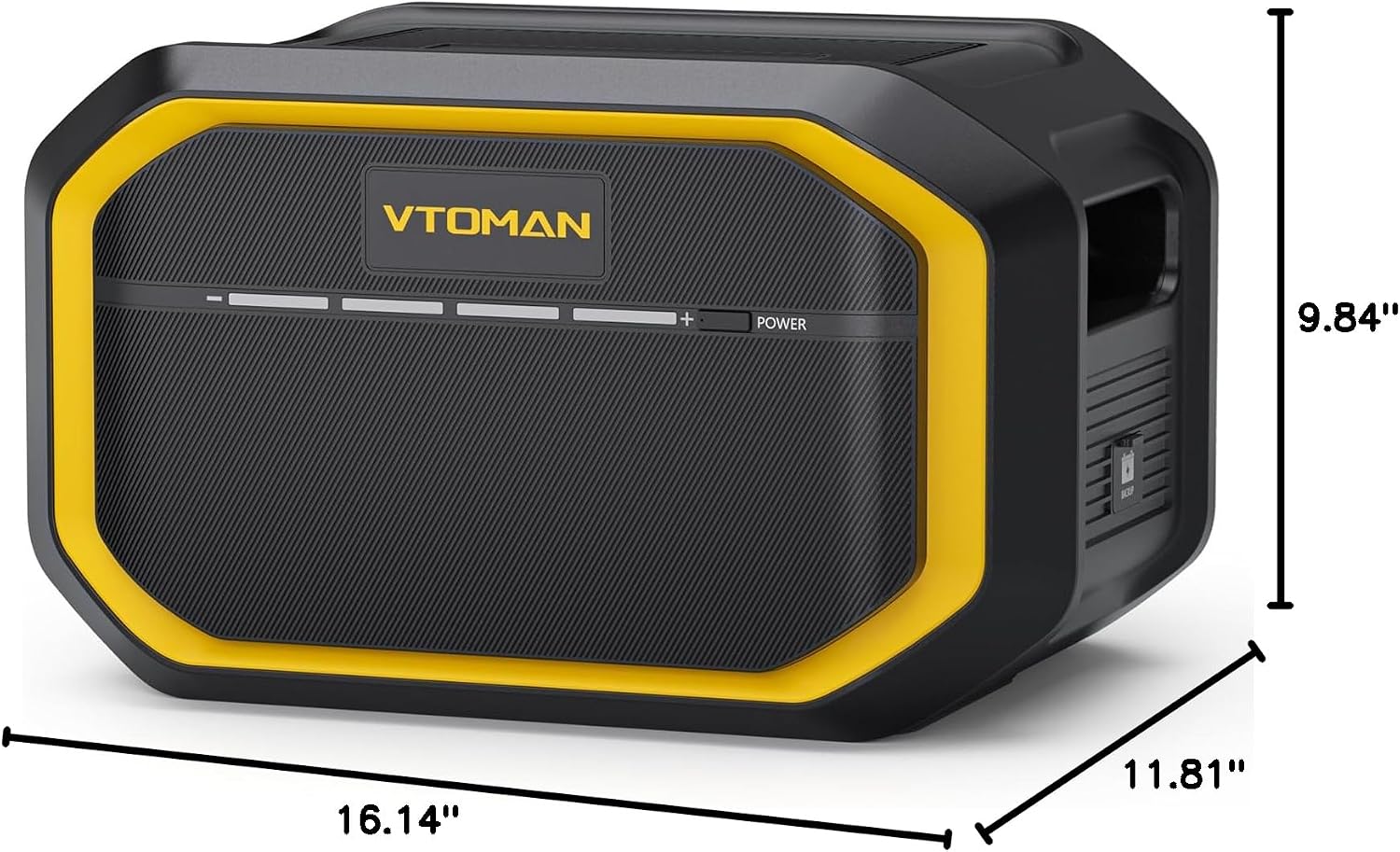 VTOMAN FlashSpeed 1500 Extra Battery, 1548Wh Large Capacity LiFePO4 Battery with BMS Protection for Camping, Home Backup, Suitable for FlashSpeed 600/1000/1500 Portable Power Station Expand Capacity