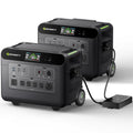 GROWATT Home Battery Backup,120V/240V 7200W AC Output Solar Generator, 2 HELIOS 3600 Portable Power Station with Double Voltage Hub,LiFePo4,Expandable to 36kWh for Home Backup, RVs, Outdoor Camping