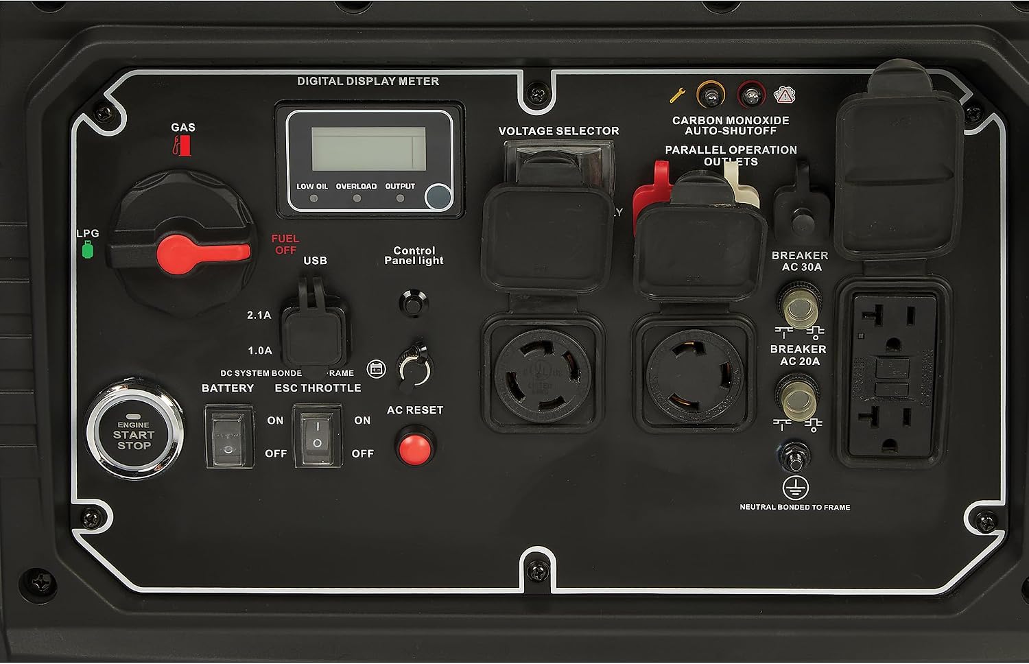 Powerhorse Inverter Generator, 8000 Surge Watts, 6000 Rated Watts, 62dB, Dual Fuel