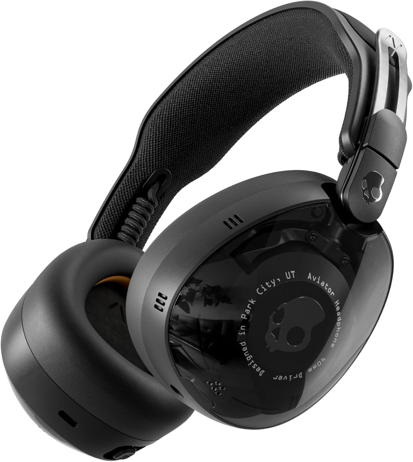 Skullcandy Aviator 900 ANC Wireless Over-Ear Bluetooth Headphones, THX Spatial Audio with Head Tracking, Adaptive Noise Cancelling, Up to 60 Hours Battery, Microphone for iPhone Android - True Black
