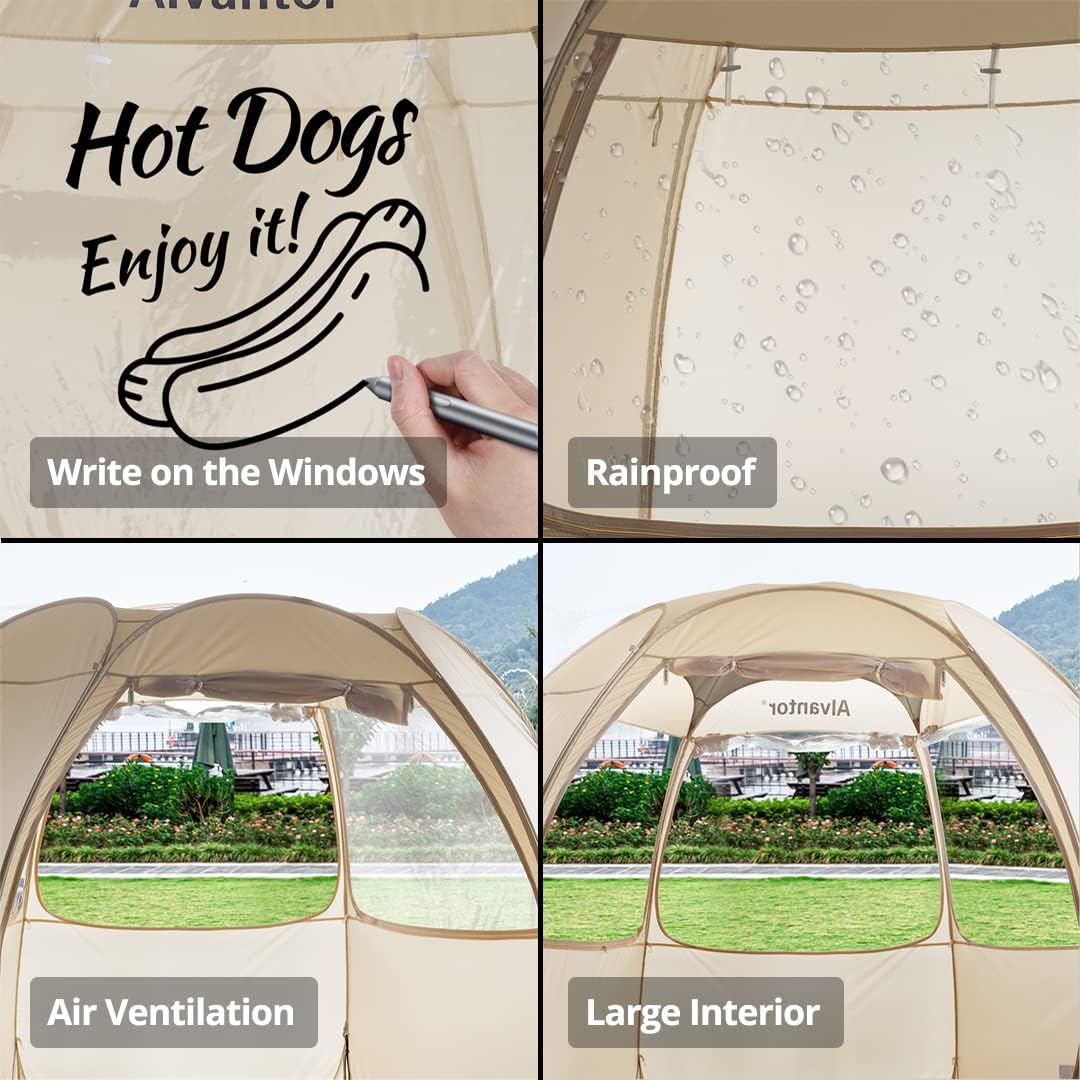 Alvantor® Pop Up Canopy Tent - Vendor Booth Event Tent - Pop Up Canopy for Commercial Activity - Camping Gazebos - Beige