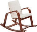 ECR4Kids Bentwood Reading Rocking Chair with Armrests and Cushion, Montessori Furniture, Dark Walnut