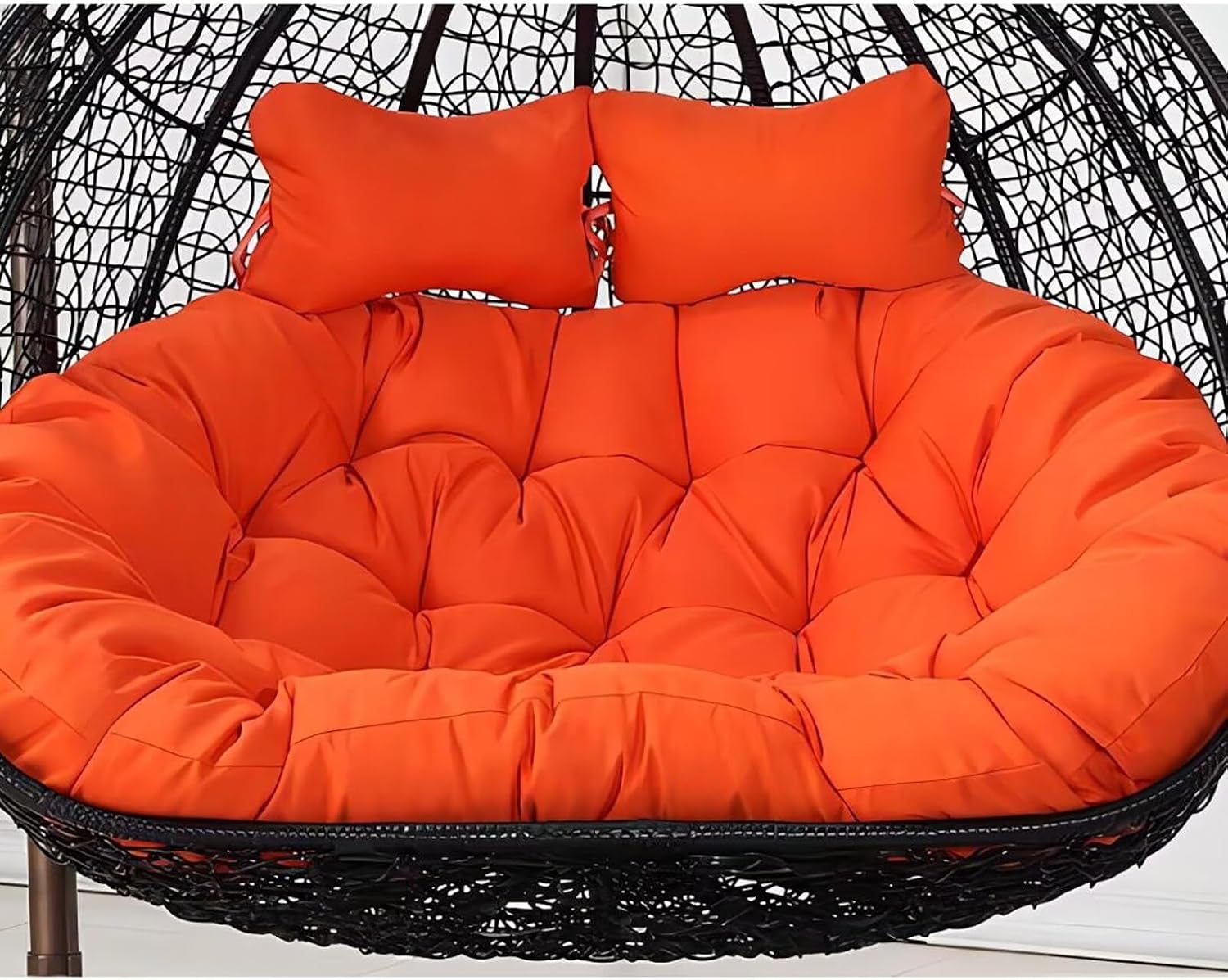 Water Proof Hanging Egg Chair Cushions Replacement, Cushion Only, Double Swing Chair Cushion,Waterproof Thicken Hanging Basket Seat Cushion, 2 Seater Chairs Cushions for Outdoor
