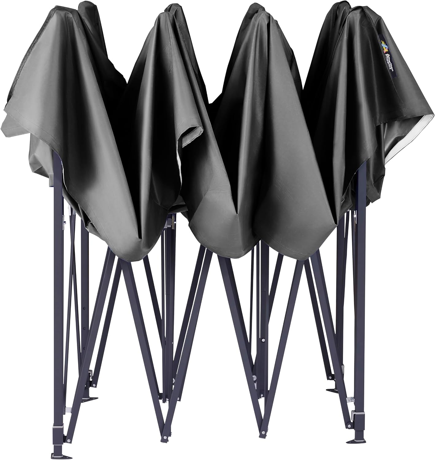 AMERICAN PHOENIX 10x15 Tent Pop Up Canopy Easy Portable Commercial Instant Canopies Outdoor Market Shelter (Black, 10'x15' (Black Frame))