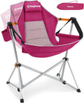 KingCamp Hammock Camping Chair, Swinging Portable Camp Chairs for Adults, 400lbs Heavy Duty Oversized Folding Rocking Chair with Adjustable Recline, Aluminum Alloy Frame for Outdoor Patio Beach Sport