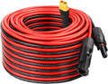 MOOKEERF Solar to XT60 Extension Cable 10AWG 75FT Solar Connector to XT60-F Adapter Cable