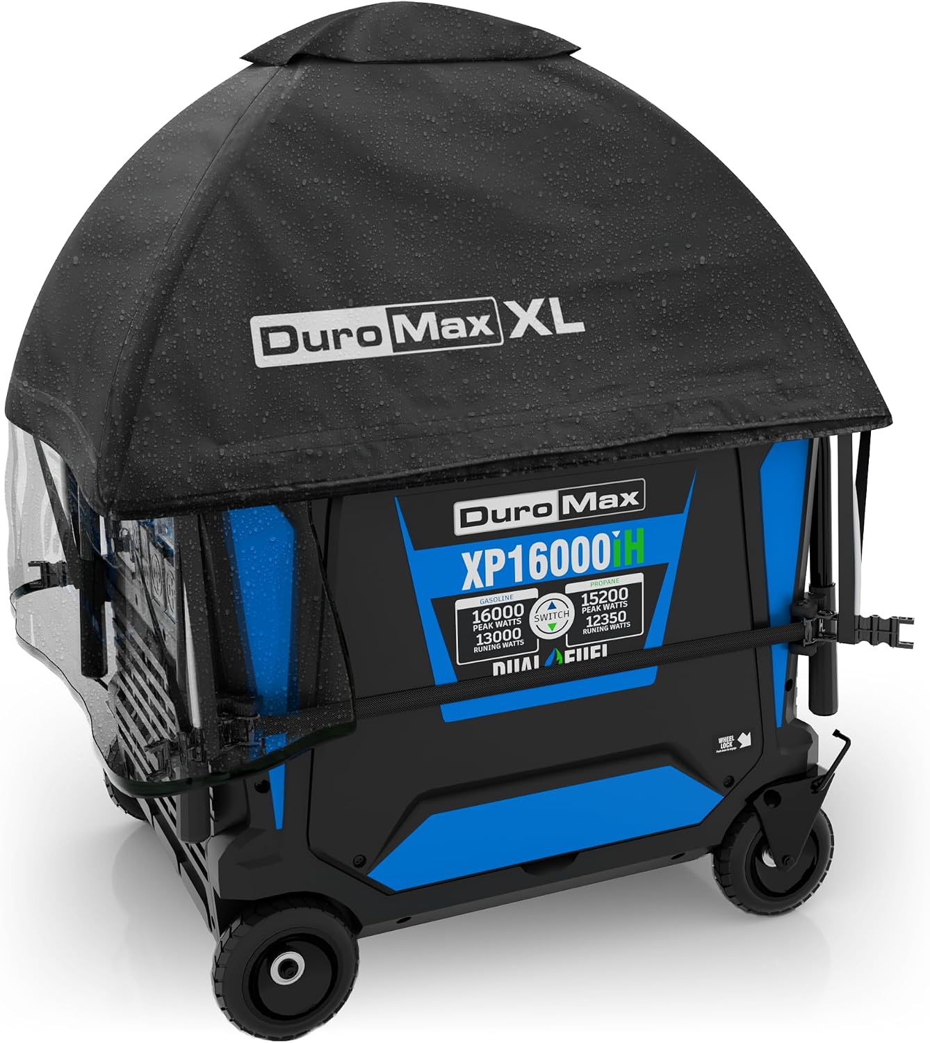 DuroMax DMX-GTV-XL XL Inverter Generator Running Cover – Weatherproof Vinyl Canopy for Inverter Generators, Fire- & Wind-Resistant, Universal Fit Protection