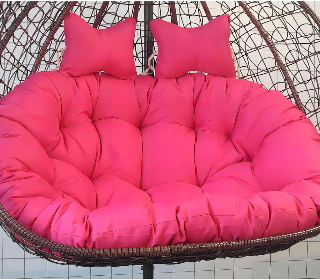 Water Proof Hanging Egg Chair Cushions Replacement, Cushion Only, Double Swing Chair Cushion,Waterproof Thicken Hanging Basket Seat Cushion, 2 Seater Chairs Cushions for Outdoor