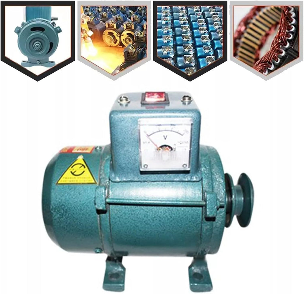 3500W 220V Permanent Magnet Generator, Brushless Belt-Driven Lighting Generator With Pure Copper Coil, For Gasoline Or Diesel Engine, Home Backup Use