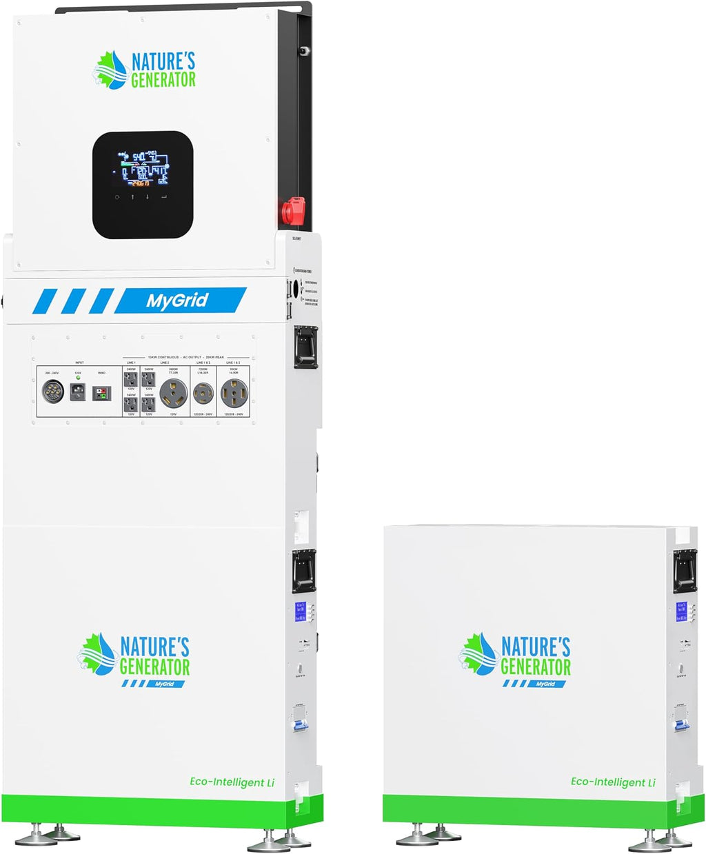 Nature's Generator Mygrid Lithium 10K Solar Generator with 10496Wh Battery