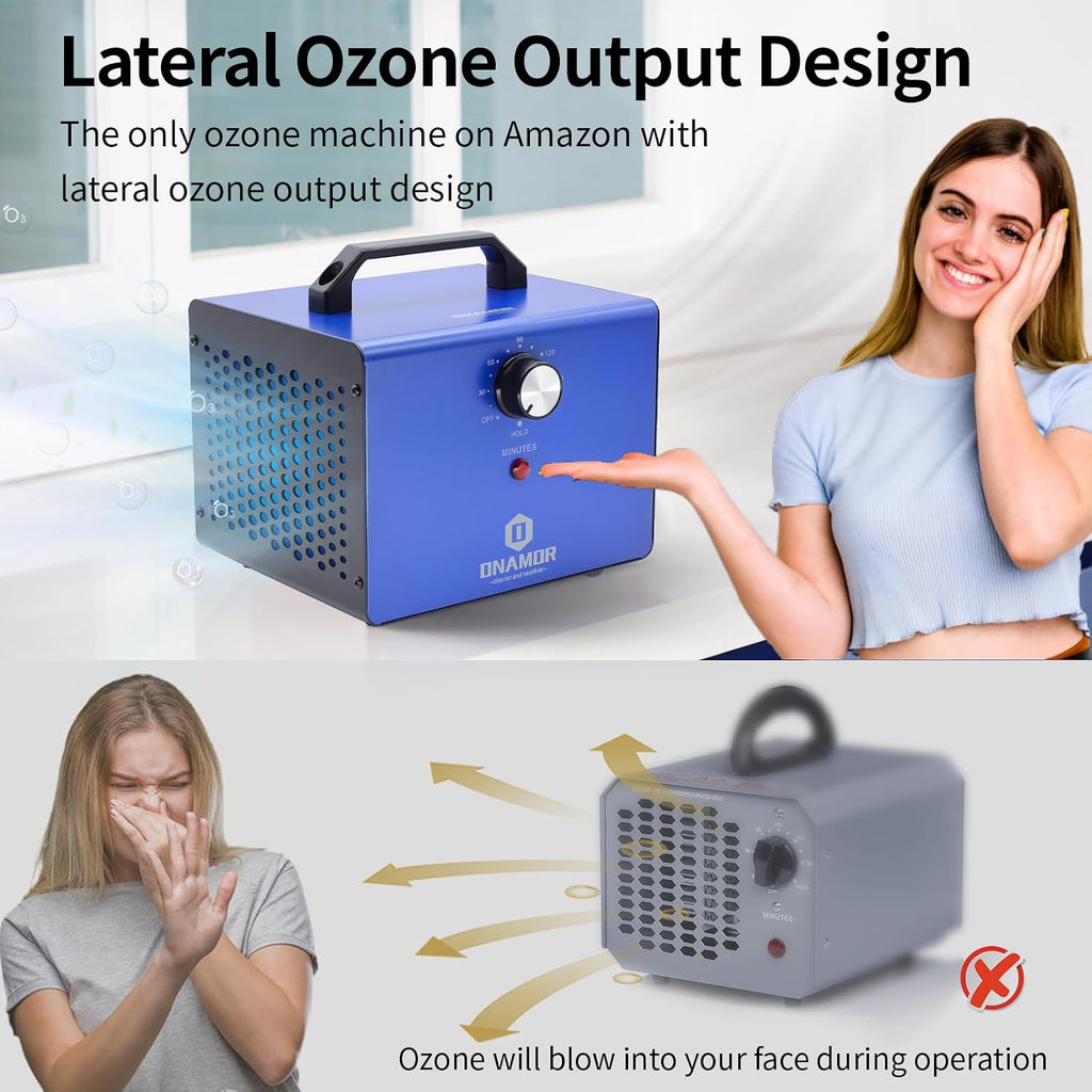 ONAMOR Bundle | Ozone Generator 80000mg and Ozone Generator 83000mg - Ozone Machine Ionizer & O3 Deodorizer for Home, Smoke, and Pet Room.