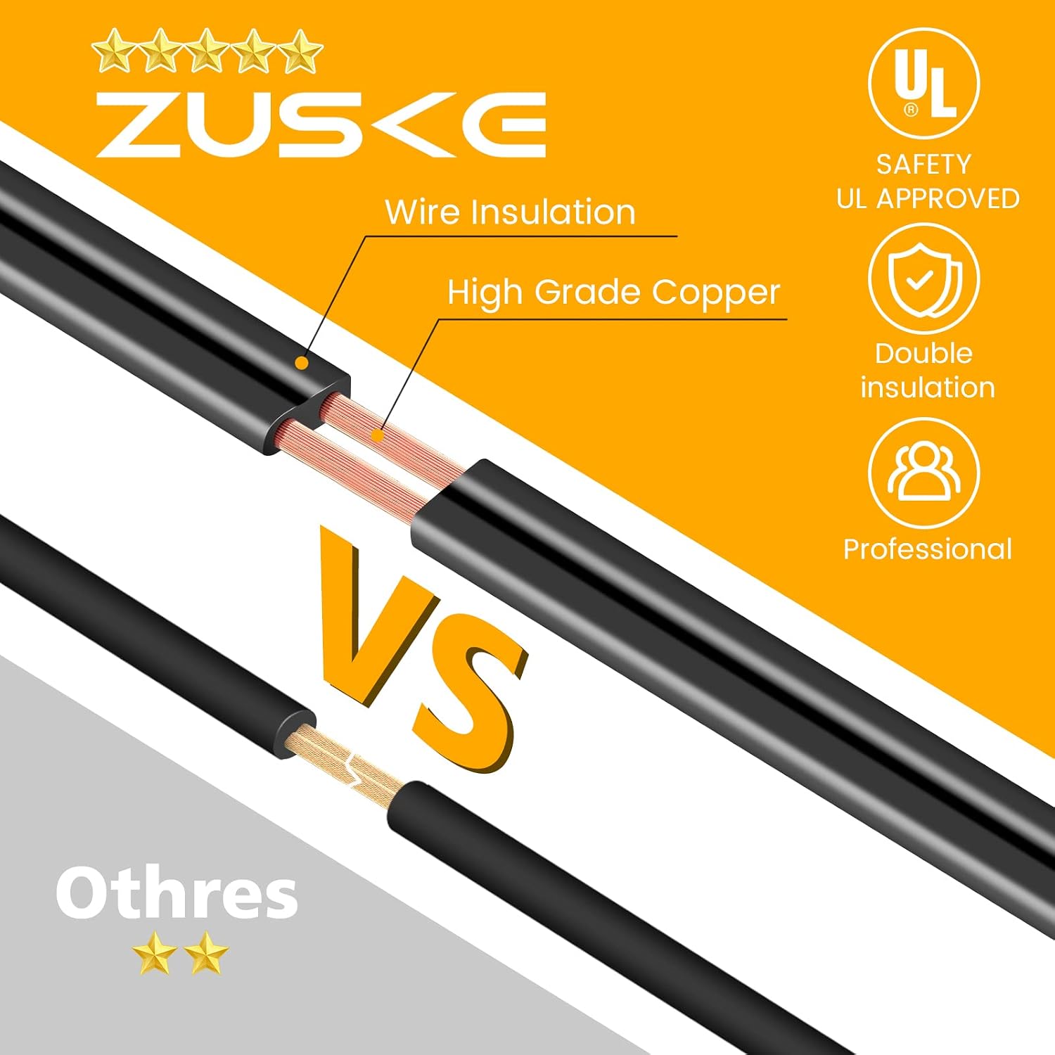 Zuske Outdoor Patio String Lights, 240FT LED with 120+4 ST38 Vintage Edison Bulbs, Waterproof Connectable Hanging Lights for Outside Backyard Bistro Porch (120FTx2)