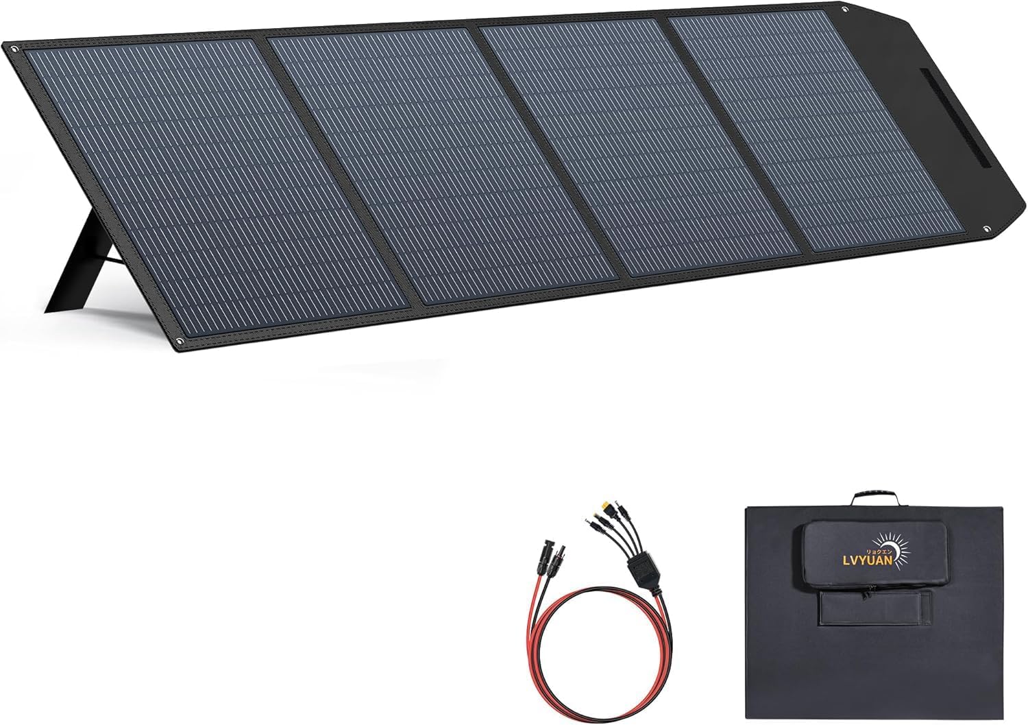 LVYUAN 300W Portable Solar Panel Foldable Solar Panel, Solar Cells 22.5% High Efficiency for Outdoor Adventures Power Station and Camping