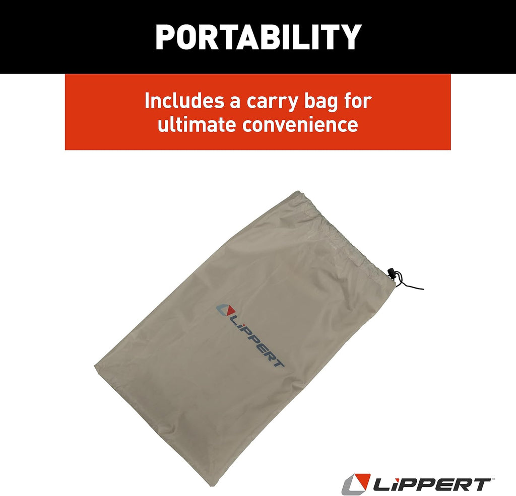 Lippert Picnic & Camping Popup Gazebo Tent Wind Panels, Side Walls for Privacy, Sand Color Water-Resistant 5-Pack, Convenient Carrying Bag - 2022114837