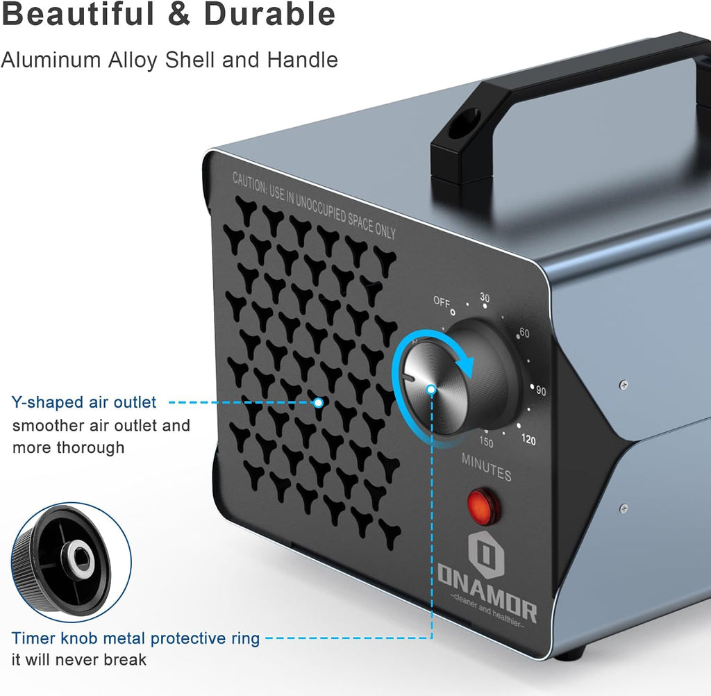 ONAMOR Bundle | Ozone Generator 80000mg and Ozone Generator 83000mg - Ozone Machine Ionizer & O3 Deodorizer for Home, Smoke, and Pet Room.