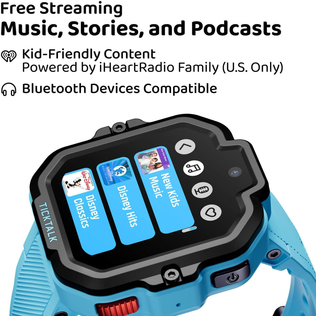 TickTalk5 Smart Watch for Kids with GPS Tracker, Video Calling, Texting, and Parental App, 4G Smartwatch with Free Music, Phone Calls, and Reminders for Kids Ages 3-12