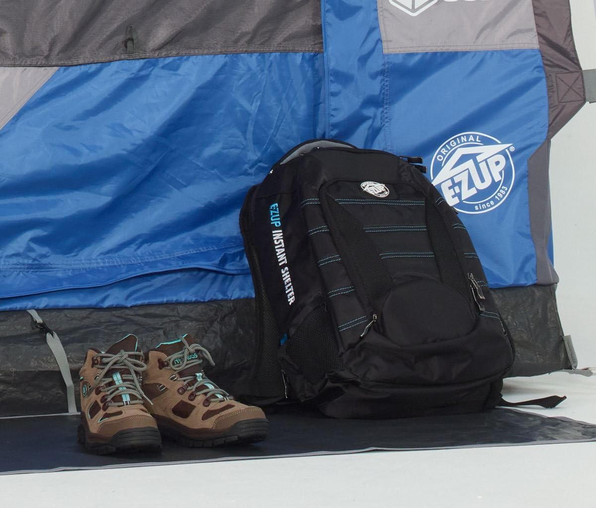 E-Z UP Camping Cube 6.4, Converts 10' Straight Leg Canopy into Camping Tent, Punch