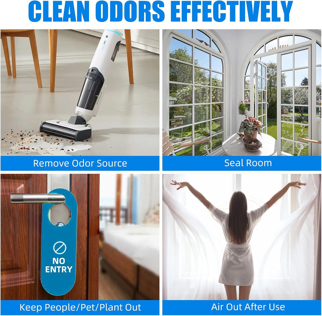 Ozone Generator, O3 Air Purifiers Odor Eliminator, High Capacity Ozone Machine, Ionizer Air Purifier Ozone for Home, Commercial, Industrial (Blue,10000mg/h)