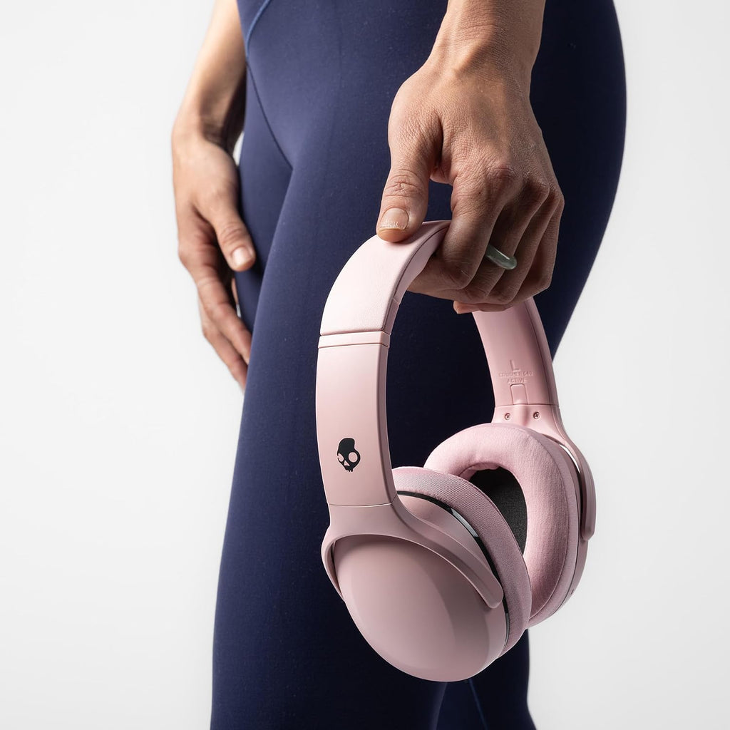 Skullcandy Crusher 540 Active Wireless Bluetooth Headphones with Multi-Sensory Bass, Noise Isolating Over-Ear Fit, Sweat and Water Resistant, 40 Hours Battery, Microphone for iPhone Android - Soft