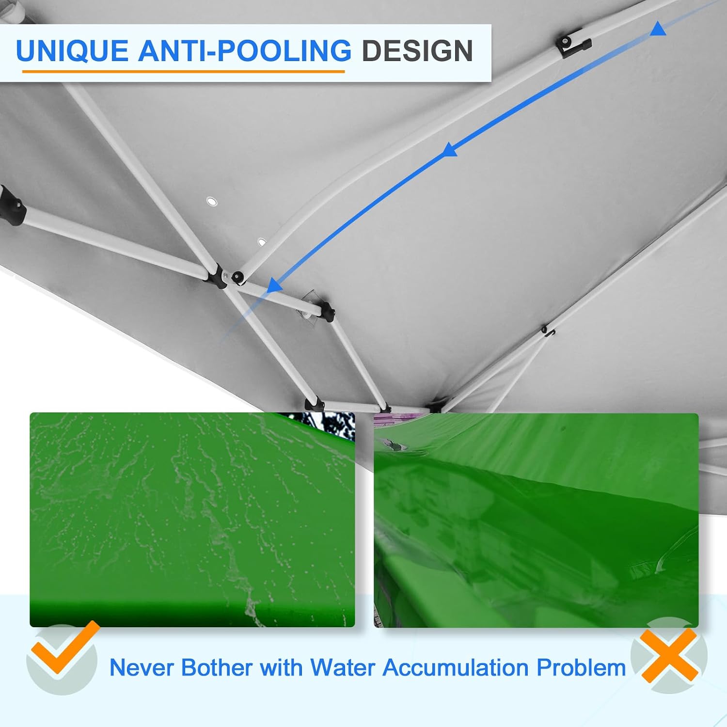 EAGLE PEAK Commercial Canopy 12x12 Pop Up Canopy Tent with 1 Sidewall, Easy Setup Heavy Duty Instant Event Shelter for Vendors & Markets, Outdoor Sun Shade, Green