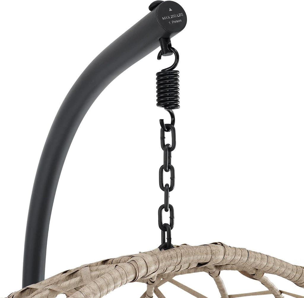 Ulax furniture Hammock Chair Stand, Egg Chair Stand, Hanging Chair Stand, Heavy Duty Steel Hammock Stand, Weather-Resistant Finish for Indoor or Outdoor Use