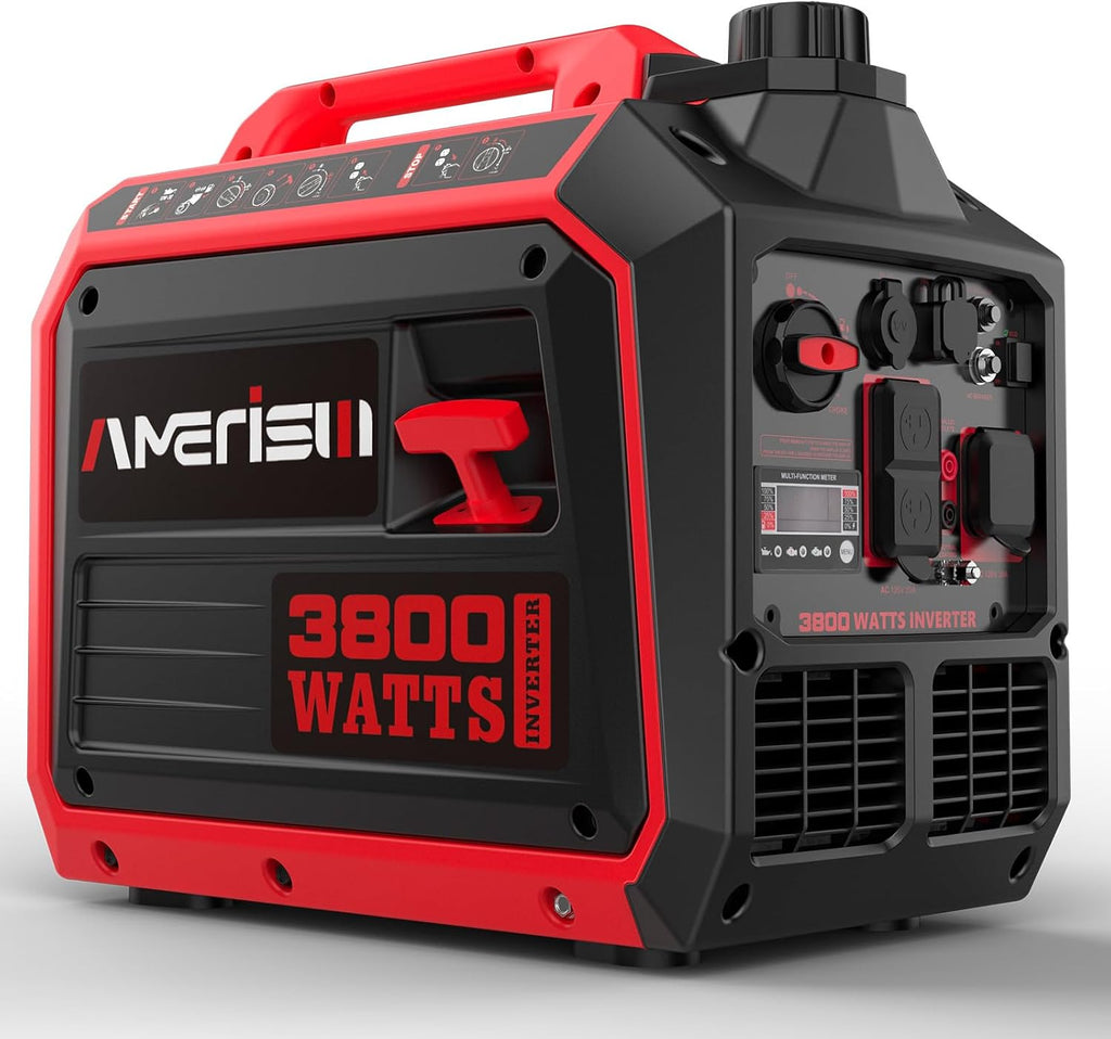 AMERISUN 3800W Inverter Generator, Gas Generator for Home Use Camping RV, EPA Compliant