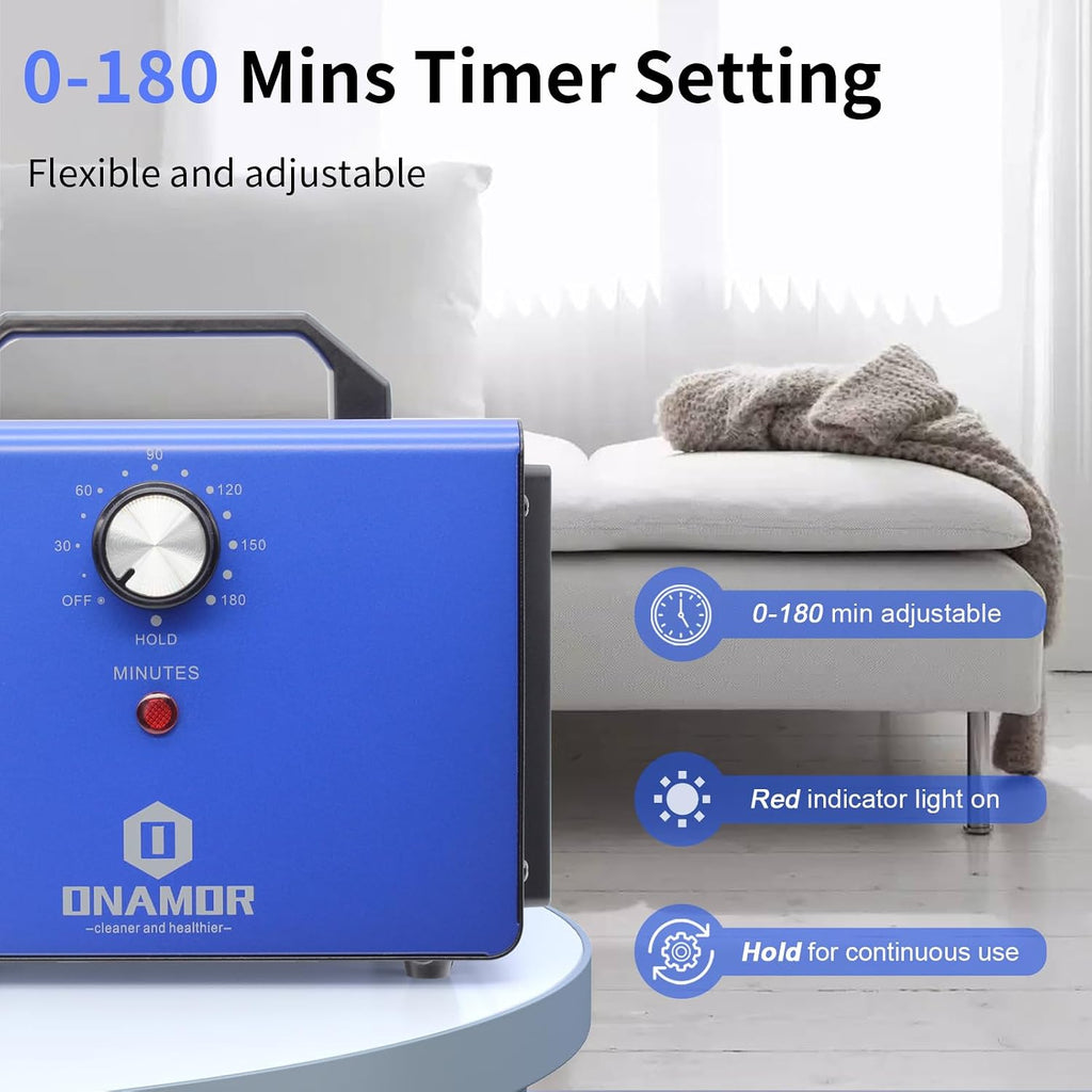 ONAMOR Bundle | Ozone Generator 80000mg and Ozone Generator 83000mg - Ozone Machine Ionizer & O3 Deodorizer for Home, Smoke, and Pet Room.