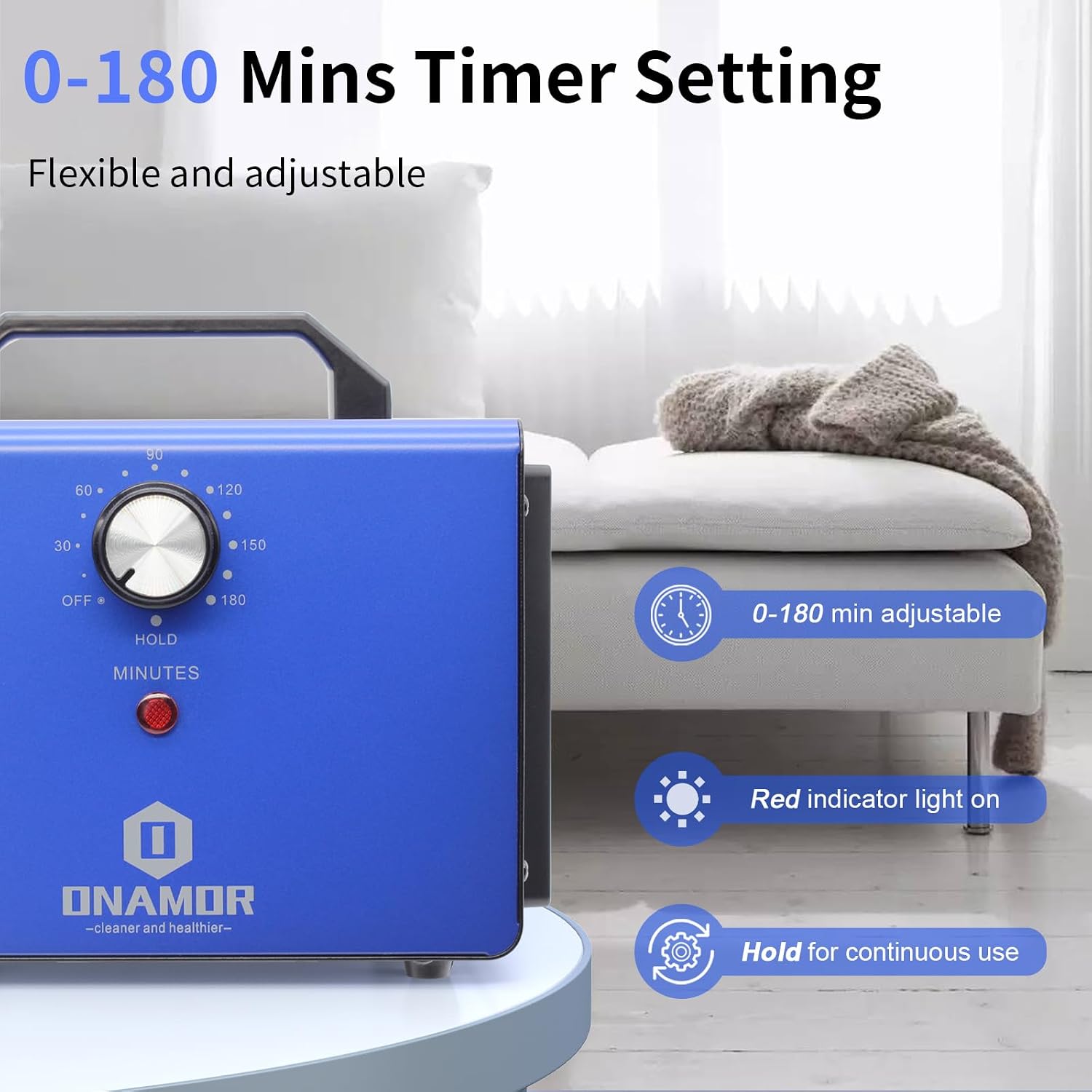 ONAMOR Bundle | Ozone Generator 80000mg and Ozone Generator 83000mg - Ozone Machine Ionizer & O3 Deodorizer for Home, Smoke, and Pet Room.
