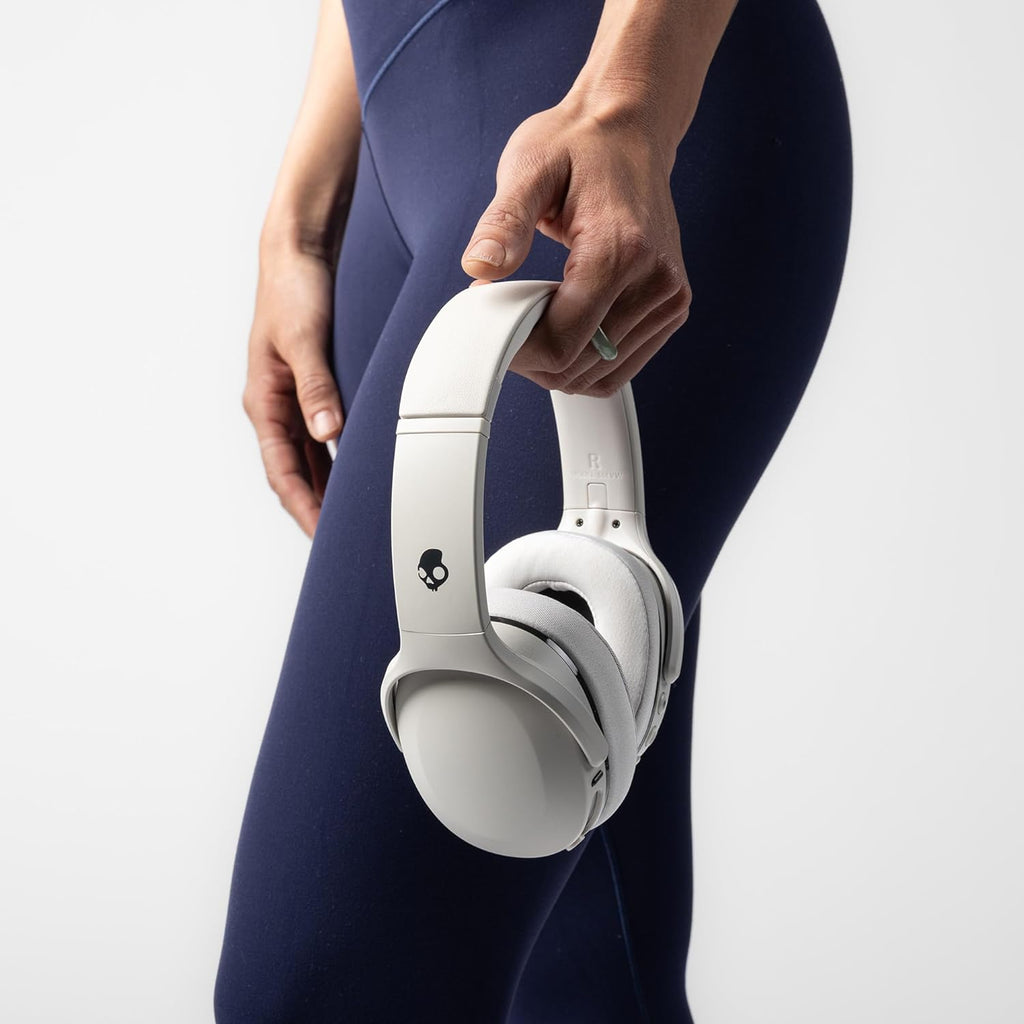 Skullcandy Crusher 540 Active Wireless Bluetooth Headphones with Multi-Sensory Bass, Noise Isolating Over-Ear Fit, Sweat and Water Resistant, 40 Hours Battery, Microphone for iPhone Android - Concrete