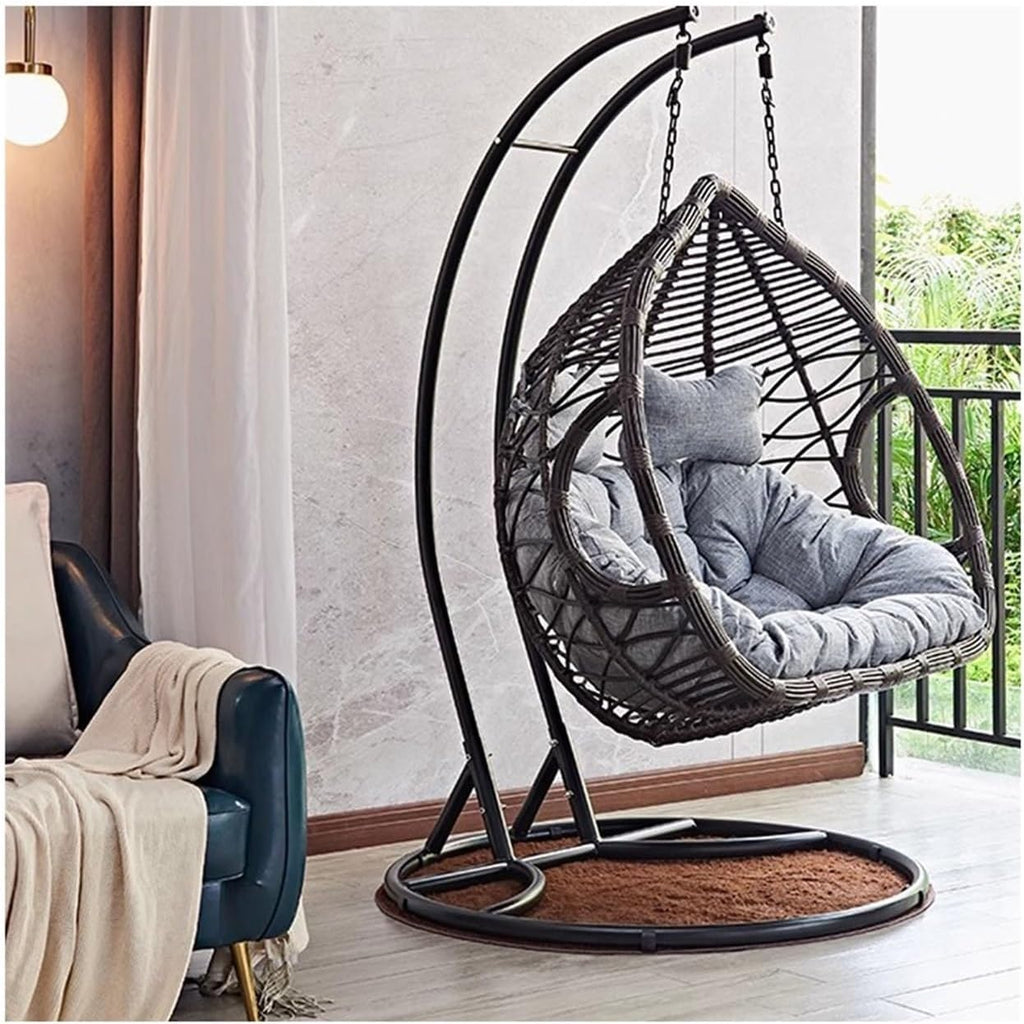 Home Rattan Chairs- Hanging Chair Household Rocking Chair Hanging Basket Chair Indoor Swing Rocking Chair Rocking Basket Chair Balcony Hanging Basket Chair Patio Lounge Chair